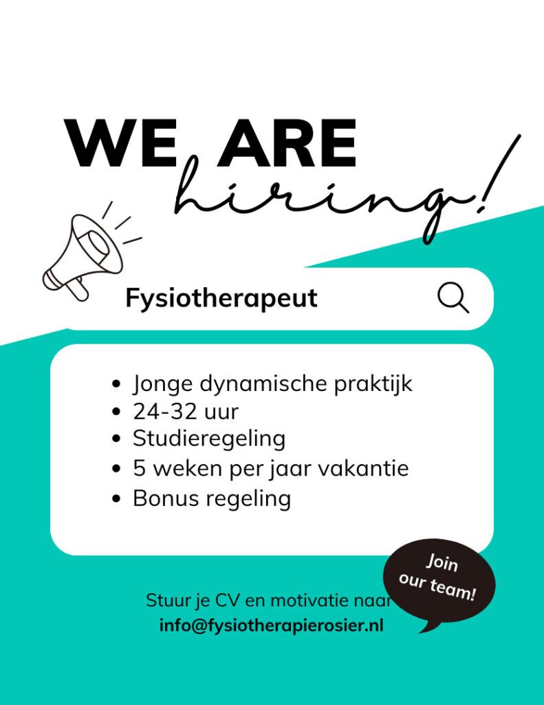 Fysiotherapie vacature